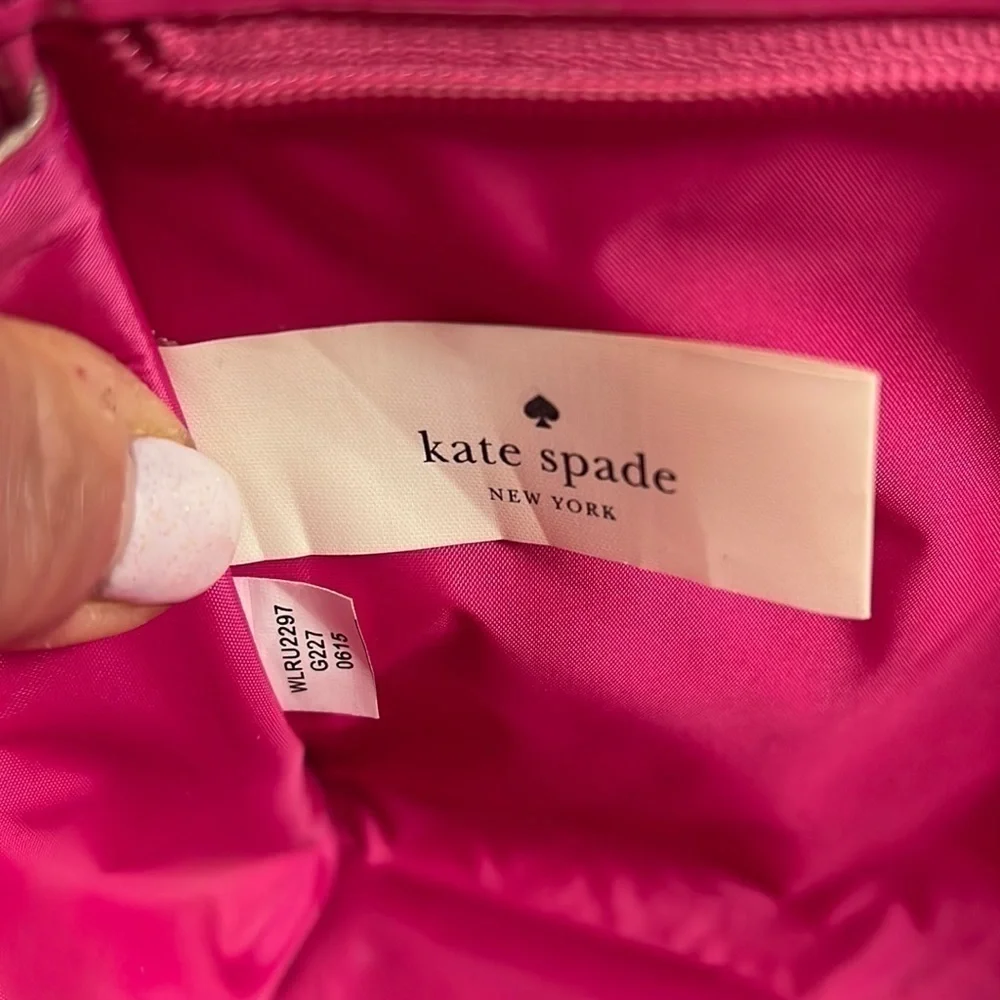 Kate Spade Large Heddy Thalia Striped Glazed Clutch Bag